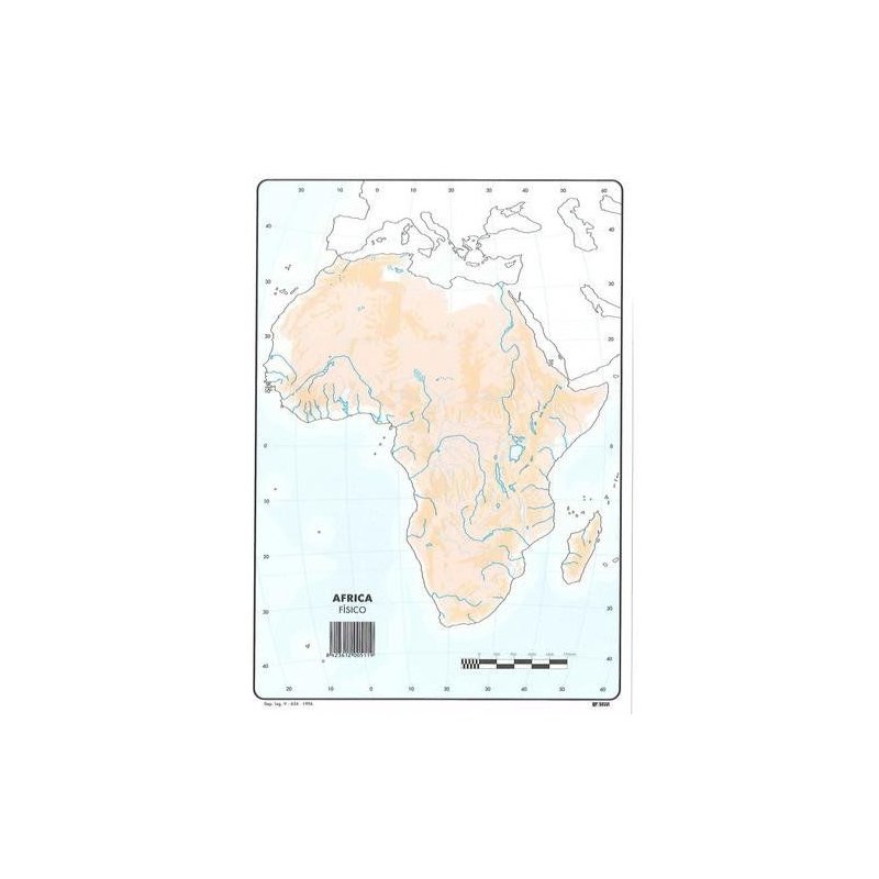 Mapa Mudo Color Africa Fisico Papelería Online Y Material De Oficina Forma4 Huelva 6493