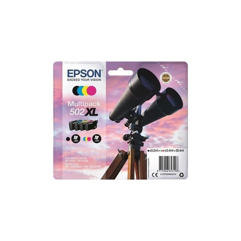 EPSON CARTUCHO 502XL PACK/ 4 COLORES