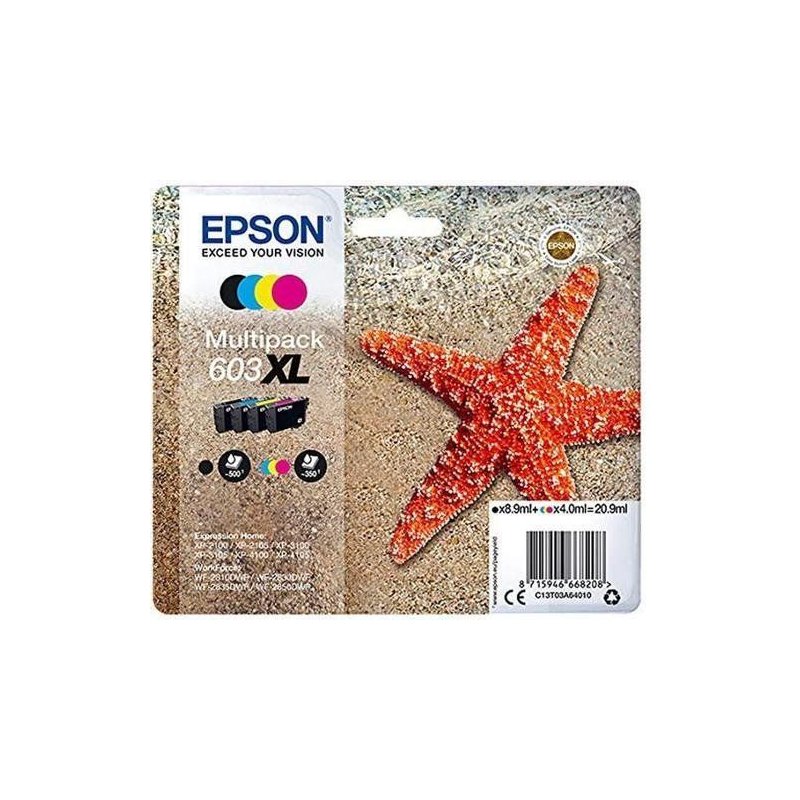 EPSON CARTUCHO 603XL PACK 4 COLORES