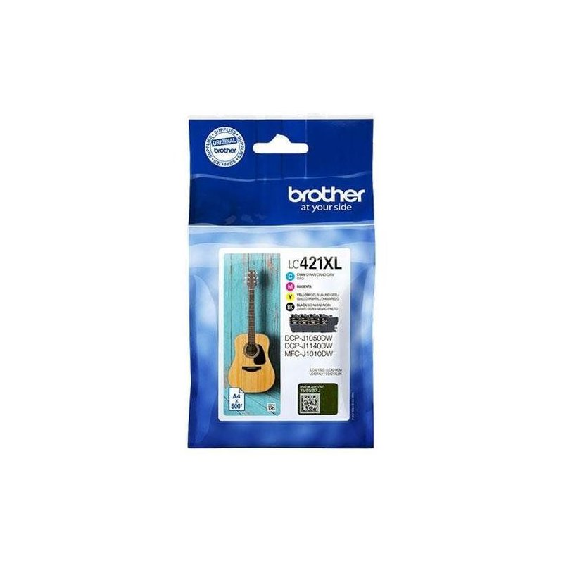 BROTHER CARTUCHO LC421XL PACK 4 COLORES