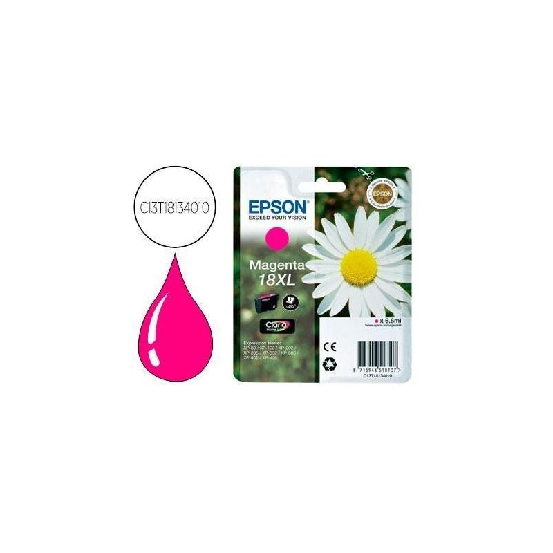 EPSON CARTUCHO T1813 XL MAGENTA