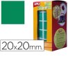 GOMET ADHESIVO APLI CUADRADO VERDE 20MM R/1770