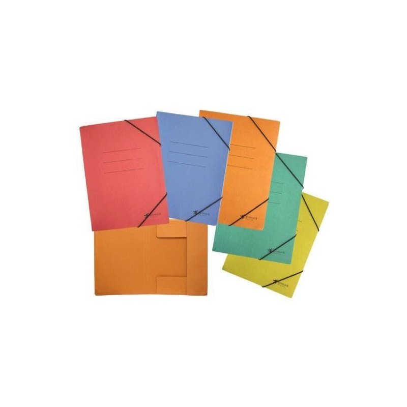 CARPETA CON GOMAS Y 3 SOLAPAS FOLIO SARO SURTIDOS