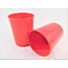CUBILETE DE SOBREMESA PLASTICO FAIBO OPACO ROJO