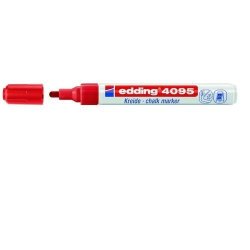 MARCADOR DE TIZA LIQUIDA EDDING 4095 ROJO C/10