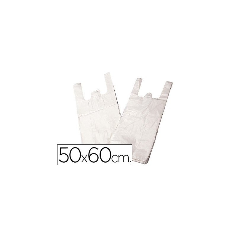 BOLSA CAMISETA BLANCA 50X60CM 1 KILO
