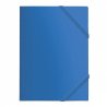 CARPETA CON GOMAS Y 3 SOLAPAS MARIOLA A4 PP AZUL  