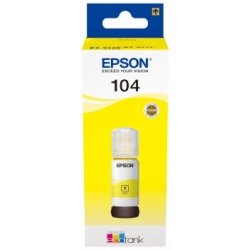 EPSON BOTE ECOTANK 104 AMARILLO