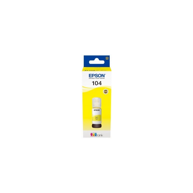 EPSON BOTE ECOTANK 104 AMARILLO