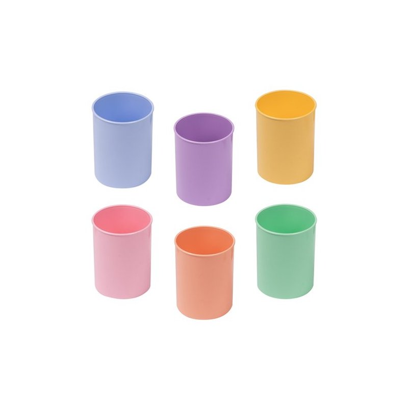 CUBILETE DE SOBREMESA PLASTICO FAIBO COLOR PASTEL