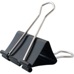 PINZAS CLIP 32MM NEGRO C/12...