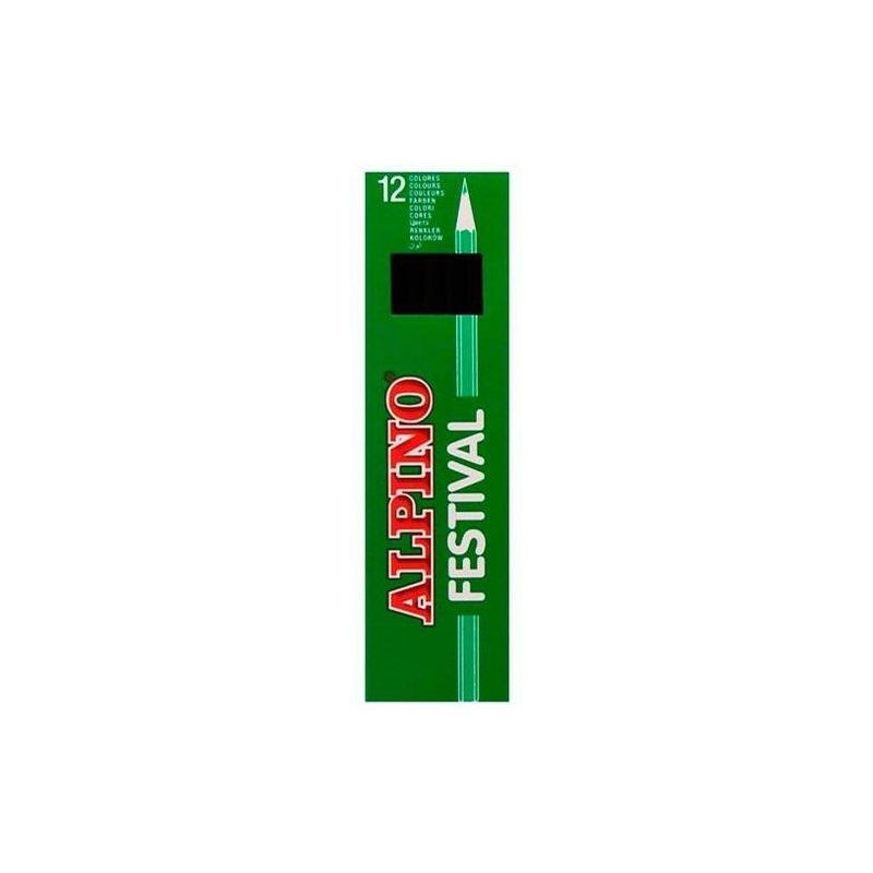 LAPICES ALPINO FESTIVAL NEGRO C/12 COLORES