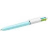 BOLIGRAFO BIC 4 COLORES CUERPO AZUL CLARO/BLANCO