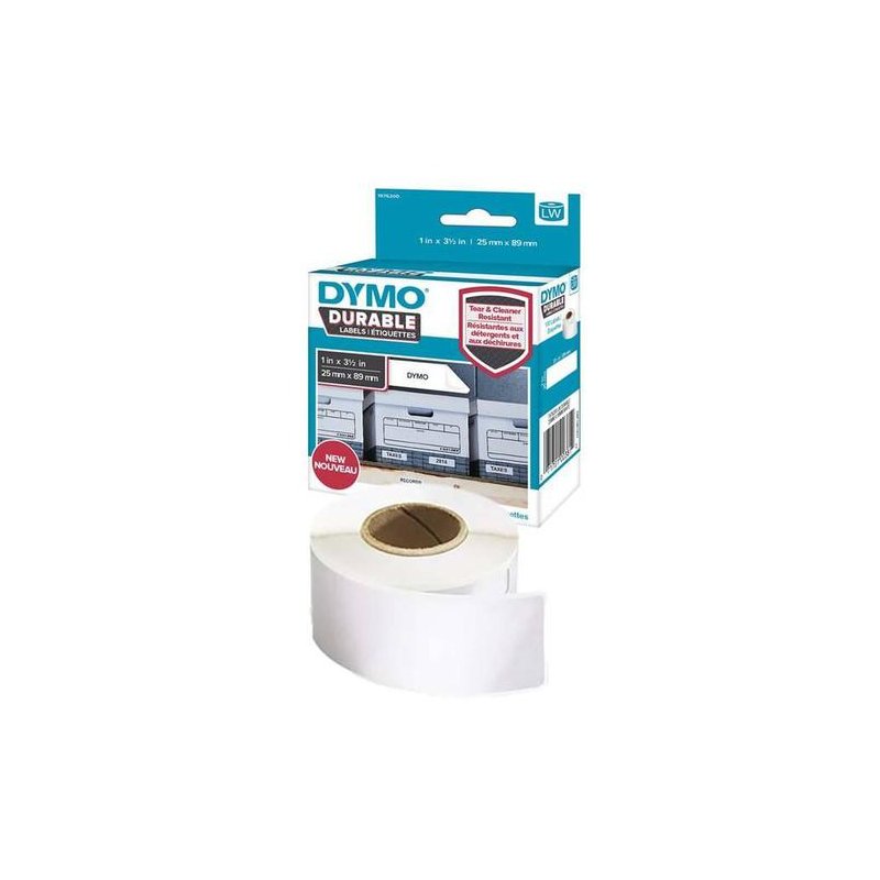 ETIQUETA ADHESIVA BLANCA DYMO LW 25MX89MM C/100