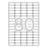 ETIQUETA ADHESIVA BLANCA APLI 35.6X16.9MM P/25H