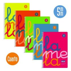 CUADERNO ESPIRAL PP LAMELA...