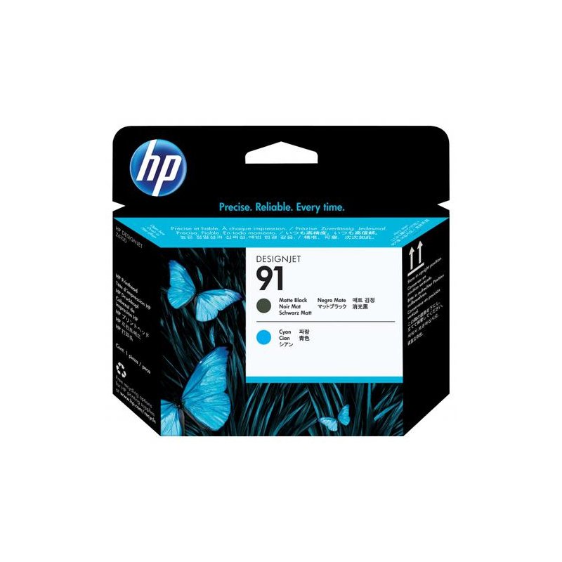 HP C9460A Negro Mate y Cyan Cabezal Original - 91