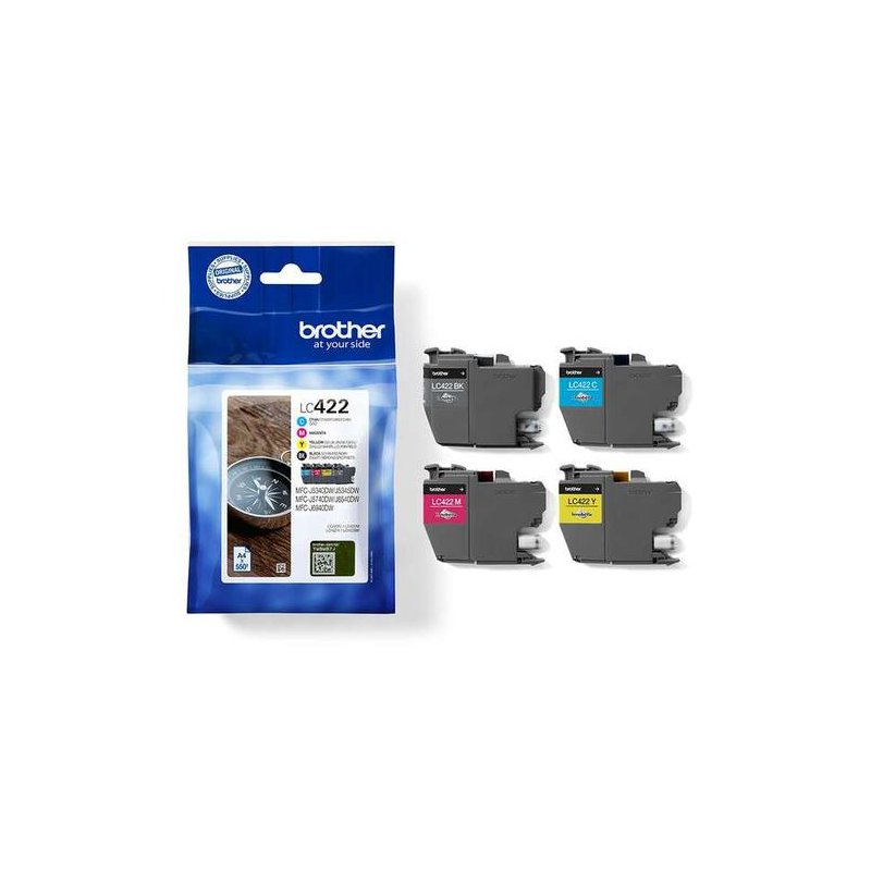 BROTHER CARTUCHO LC422 PACK/ 4 COLORES