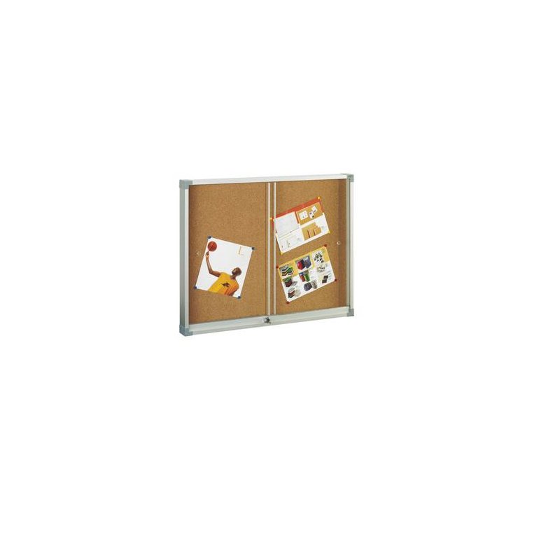 VITRINA DE CORCHO FAIBO PUERTA CRISTAL 90X120CM