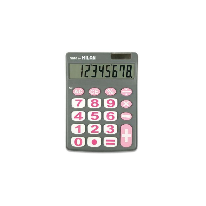 CALCULADORA MILAN SOBREMESA 8 DIG. GRIS