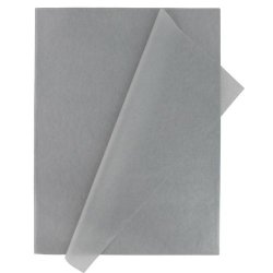 PAPEL DE SEDA FIXO 50X75CM GRIS M/25H.