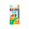 LAPICES DE COLORES CARIOCA EST/12 +2 GRATIS