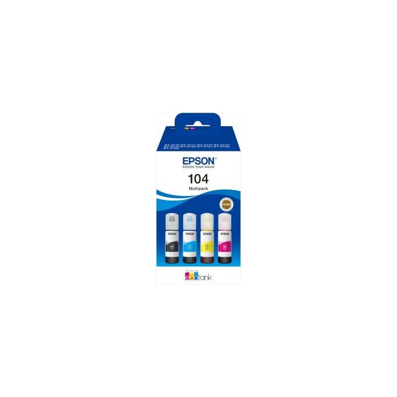 EPSON BOTE ECOTANK 104 PACK 4 COLORES