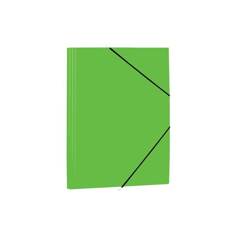 CARPETA CON GOMAS Y 3 SOLAPAS A4 PP MARIOLA VERDE