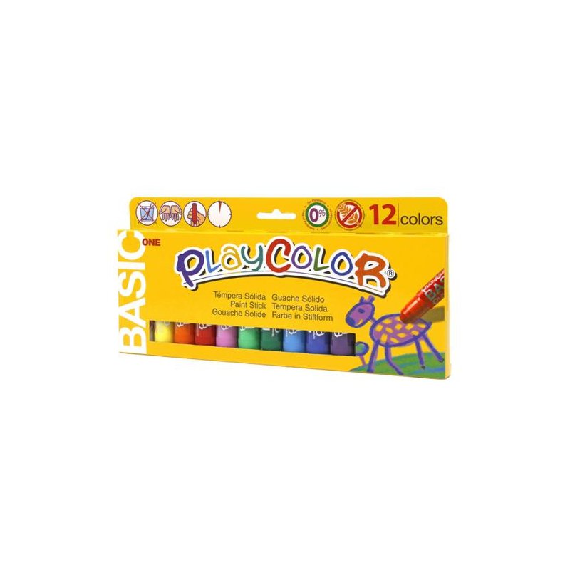 TEMPERA SOLIDA EN BARRA PLAYCOLOR EST/12