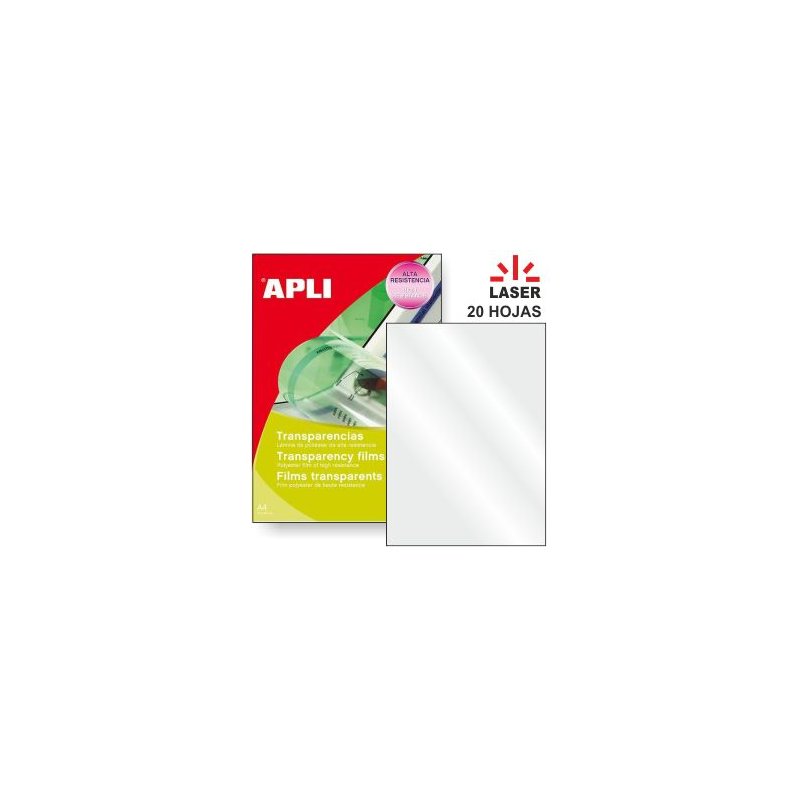 TRANSPARENCIAS APLI PARA LASER B/20H.