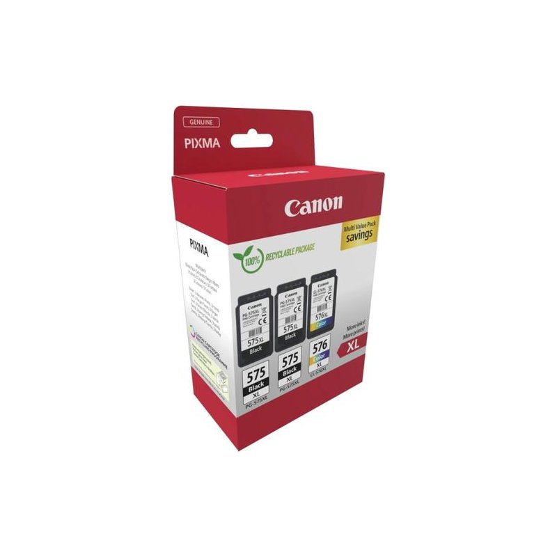 CANON CARTUCHO PG575XL/CL576XL PACK 3 CARTUCHOS