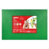 LAMINA EVA APLI 40X60CM. VERDE PURPURINA P/3 HOJAS