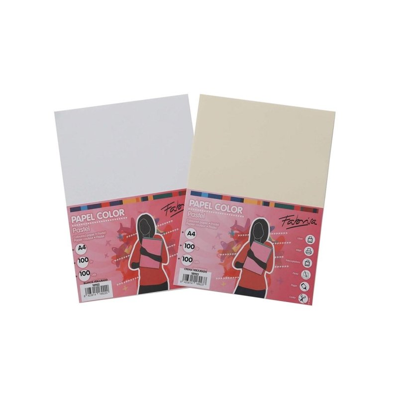 PAPEL VERJURADO FABRISA A4 CREMA 100GR P/100