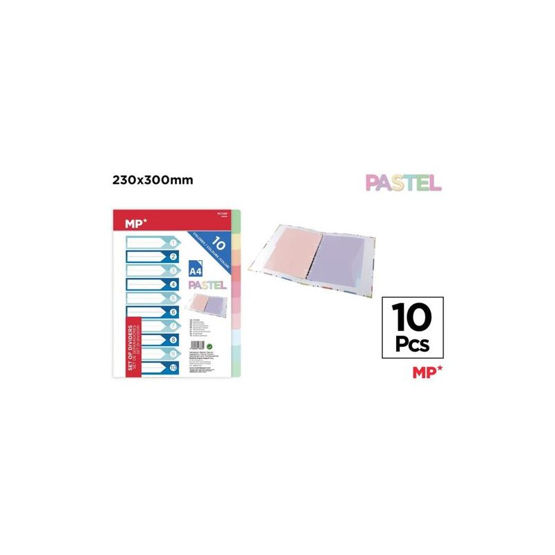 SEPARADOR MULTITALADRO MP PP A4 10 POSICIONES