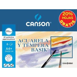 PAPEL ACUARELA CANSON BASIK...