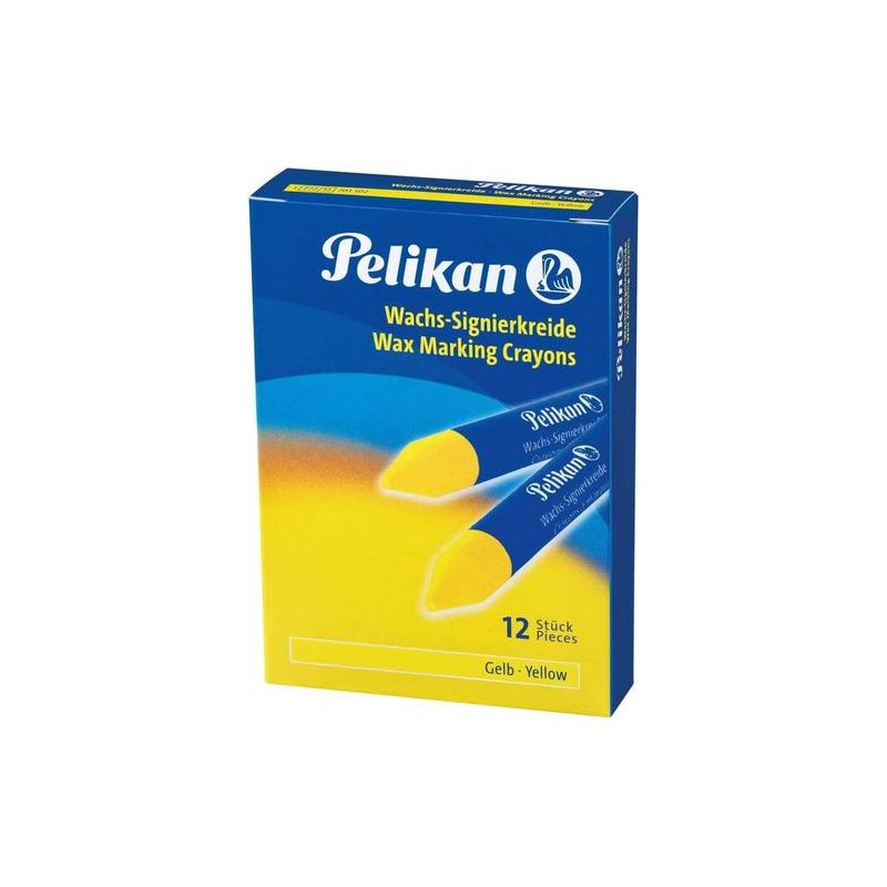 BARRAS DE CERA PELIKAN BLANDAS 772 AMARILLO C/12