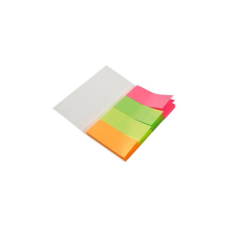 BANDERITAS SEPARADORAS 20X50 FLUOR PACK 4X20 HOJAS