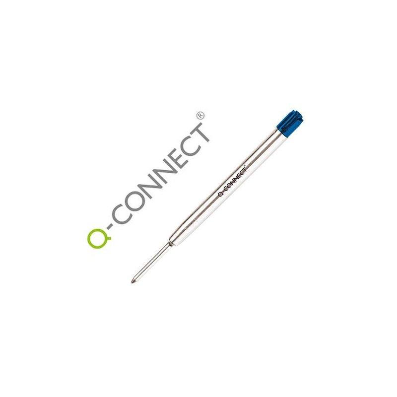 RECAMBIO BOLIGRAFO Q-CONNECT AZUL MEDIO