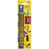 LAPIZ STAEDTLER NORIS Nº 2 REGALO GOMA+AFILALAPIZ