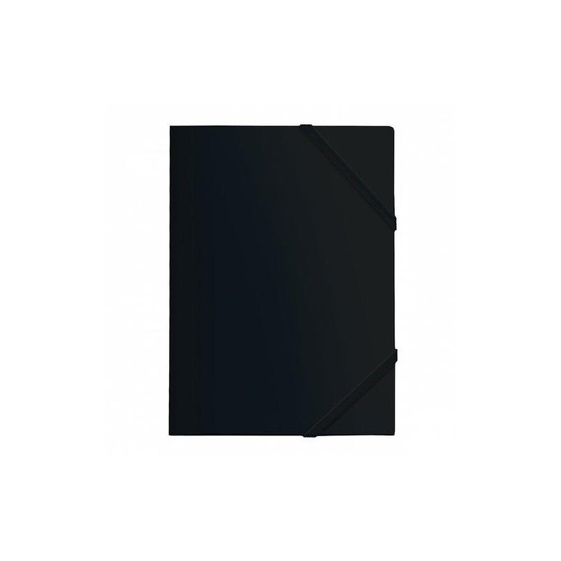 CARPETA CON GOMAS Y 3 SOLAPAS A4 PP VERDE