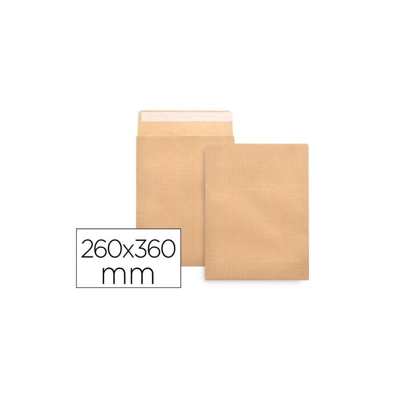 BOLSA KRAFT ARMADO LIDERPAPEL 260X60MM C/100