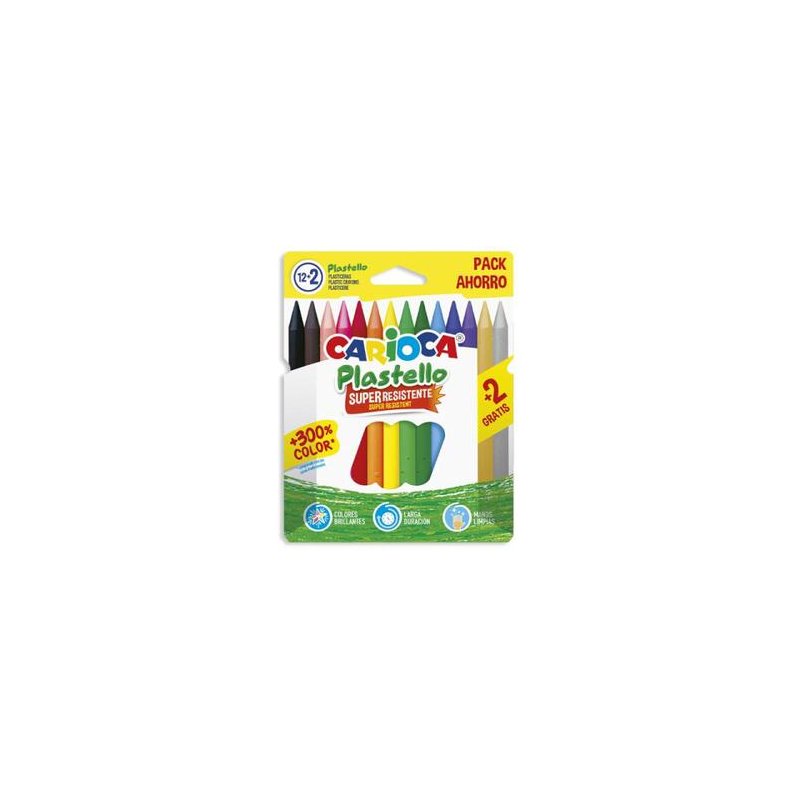 LAPICES DE CERA CARIOCA 12+2 GRATIS
