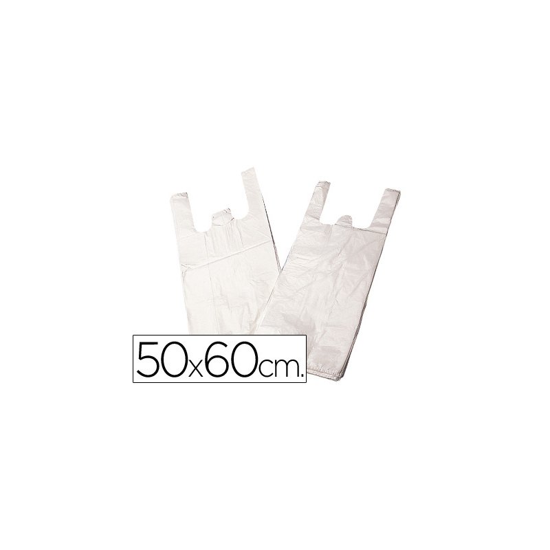 BOLSA CAMISETA BLANCA 50X60CM 2 KILO