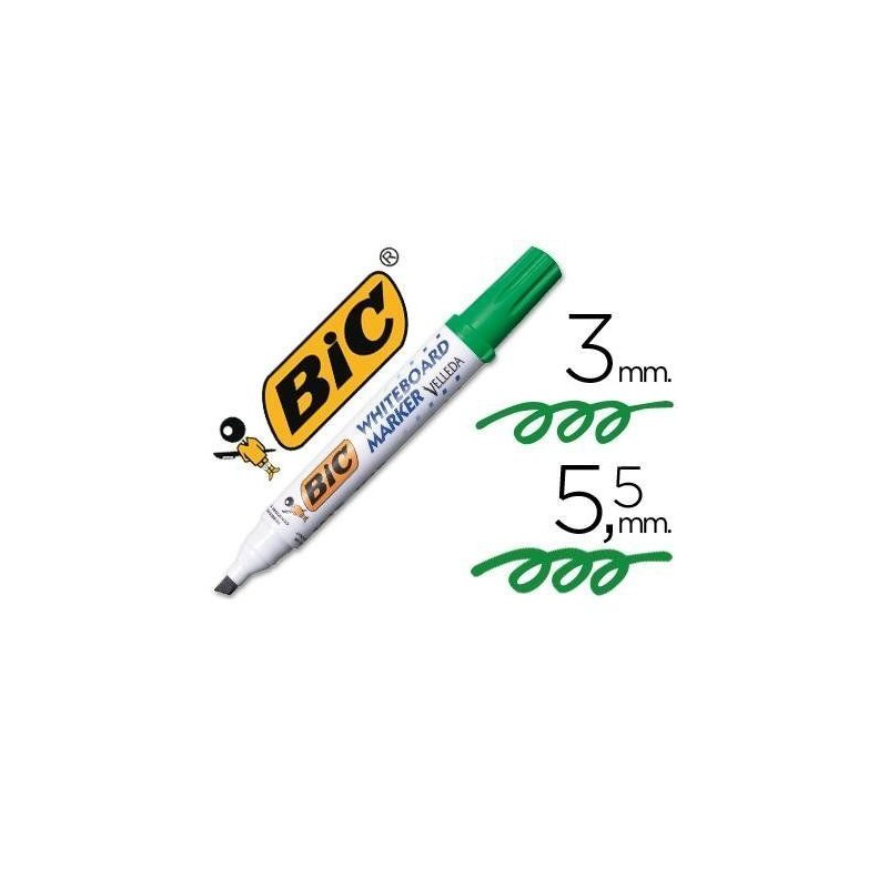 ROTULADOR BIC VELLEDA ECOLUTIONS 1701 VERDE
