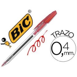 BOLIGRAFO BIC CRISTAL CLIC ROJO