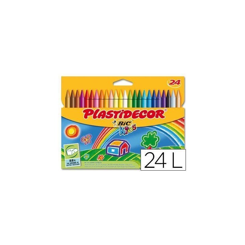 LAPICES DE CERA PLASTIDECOR EST/12