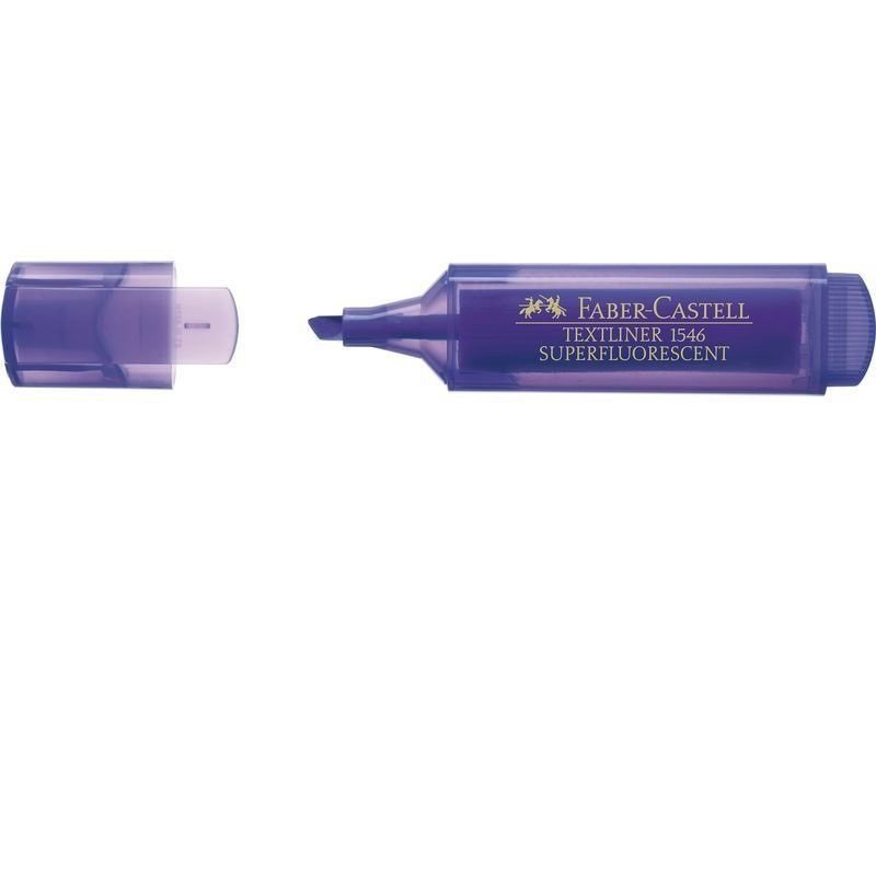 MARCADOR FLUORESCENTE FABER TRANSLUCIDO MORADO