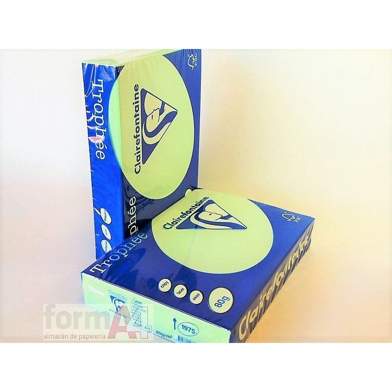 PAPEL TROPHEE A4 80 GR. VERDE P/500