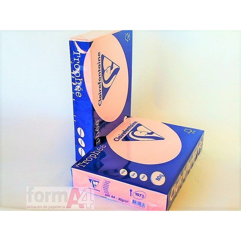 PAPEL TROPHEE A4 80 GR. ROSA P/500