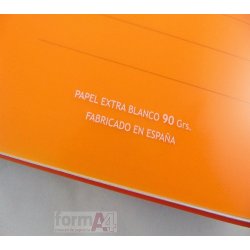CUADERNO ESPIRAL PACSA PLASTIPAC FOLIO 80H. 4x4MM